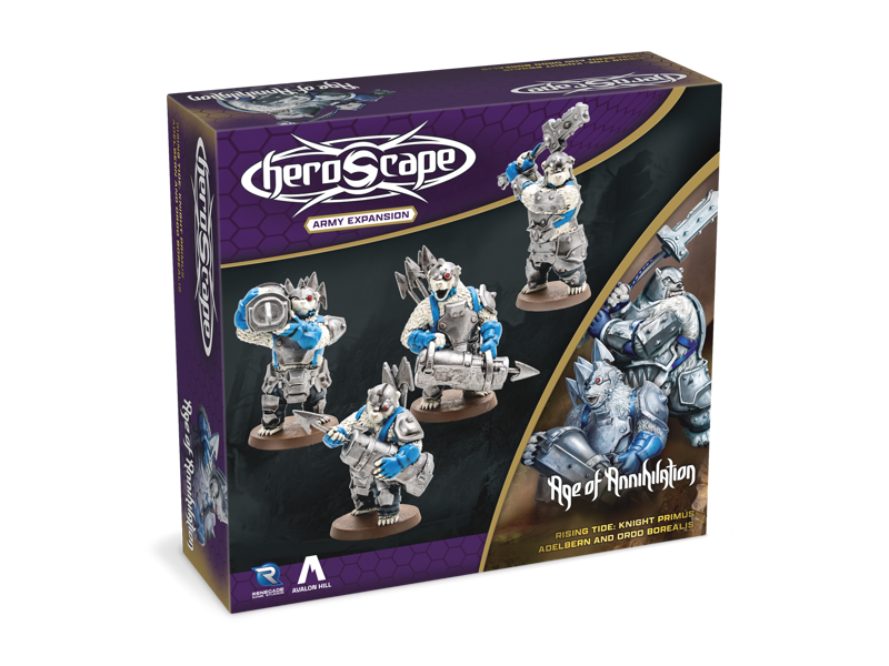 Heroscape Rising Tide Knight Primus Adelbern and Ordo Borealis